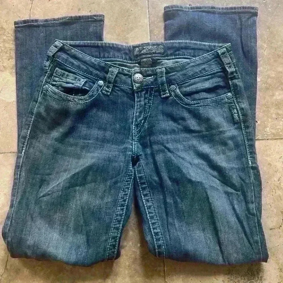 Silver Aiko Bootcut Jeans. Waist 38. Length 31. Used but good condition. - Picture 5 of 12